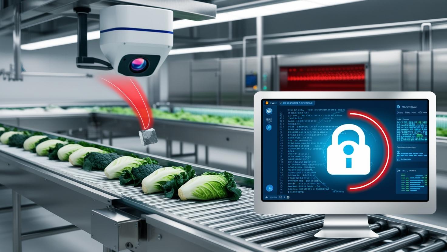 Cyberattack on automated inspection systems in food industry