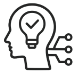 Icon intelligente Entscheidungen