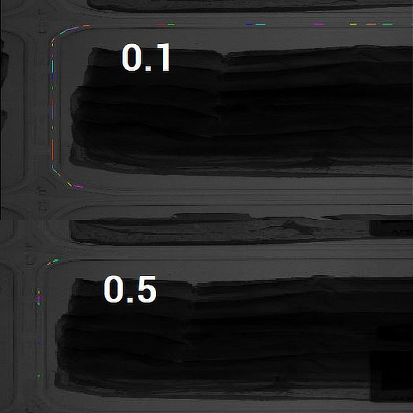 Siegelnahtinspektion Vermessung Blasengröße