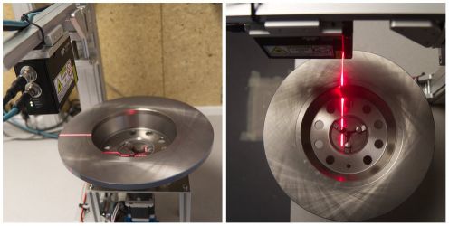 Z-Trak 3D sensor used for surface inspection of glossy metal parts