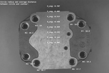 Dimensional accuracy inspection with 2D image processing