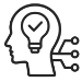 Icon intelligente Entscheidungen